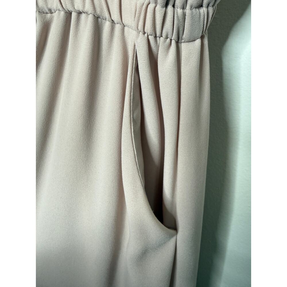 Romantic Blush Wide Leg Jumpsuit Flutter Sleeve Wilfred Fleurette L Aritzia - Picture 6 of 8